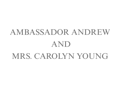 Ambassador Andrew and Mrs. Carolyn Young